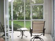 Patio seating on rear lanai